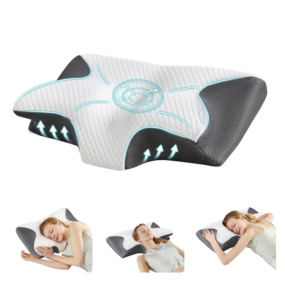CloudRest™ Cervical Memory Foam Pillow